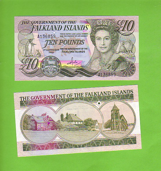 FALKLAND ISLANDS - 1st September 1986 £10/Views