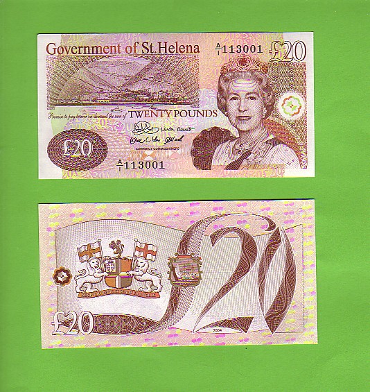 ST HELENA - £20 Banknote as Scan