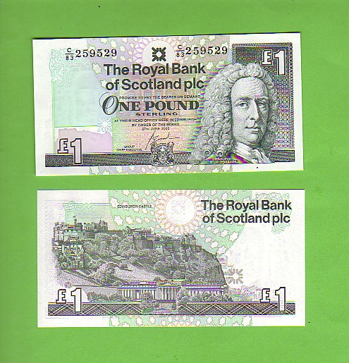 SCOTLAND - 27th June 2000/£1 Edinburgh Castle
