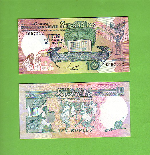 SEYCHELLES - 10 Rupees/Dancers