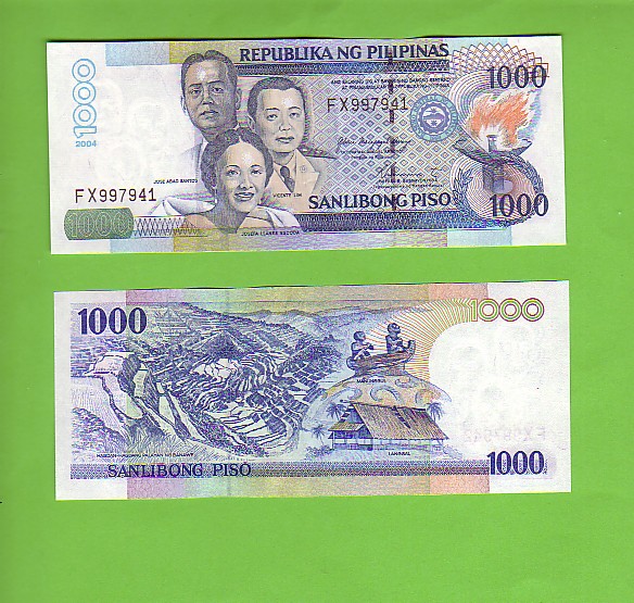 PHILIPPINES - 2004/1000 Pesos/Banawe Rice Terraces