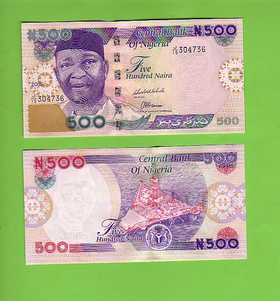 NIGERIA - 2005/500 Naira/Oil Production Platform